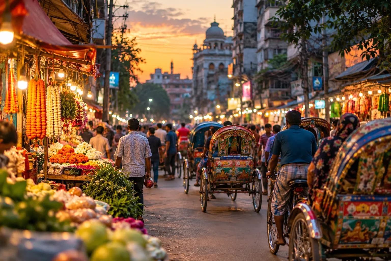 Street life and local energy in Bangladesh